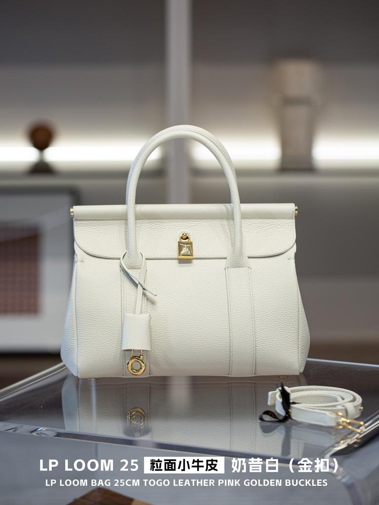 Loom25 Light Luxury High Texture Womens Bag Top Layer Cowhide Large Capacity Timeless Versatile Hand Tote Bag