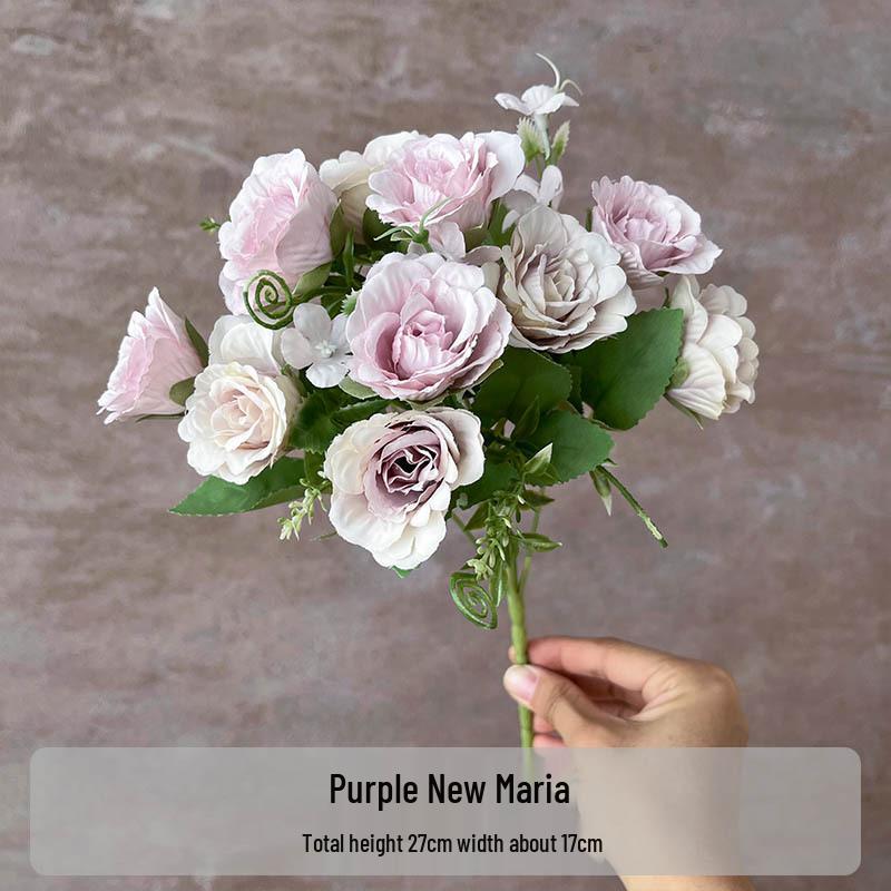 Flori Artificiale Seria Violet: Floral Decorativ Elegant pentru Casă, Nuntă, Cameră Model și Decor Moale.