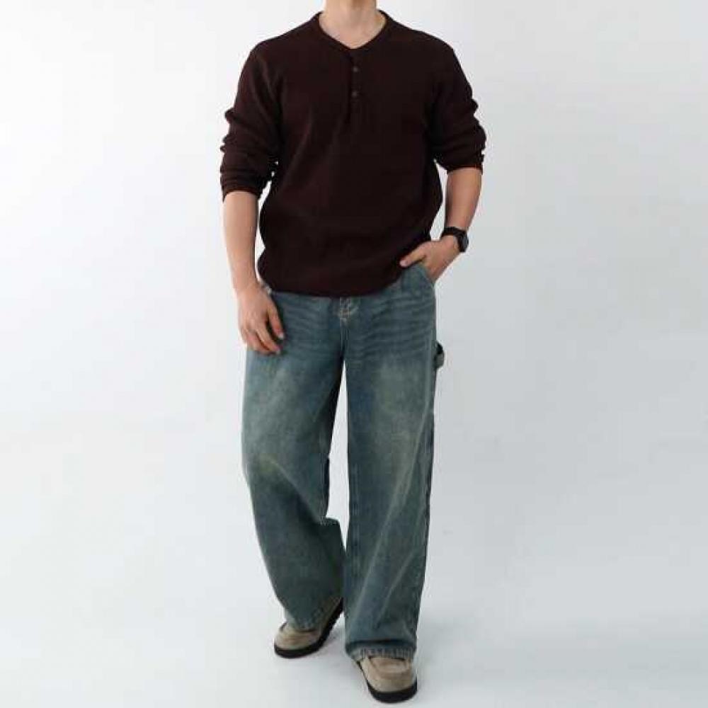 Onl Men S Wide jeanS Black