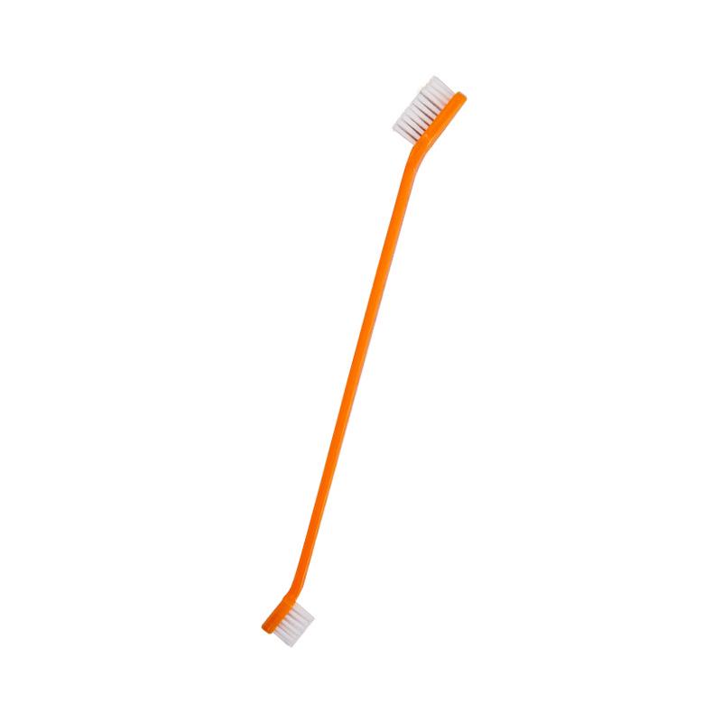 Pet Double Head Toothbrush for Dogs and Cats - Long Handle Oral Care Tool