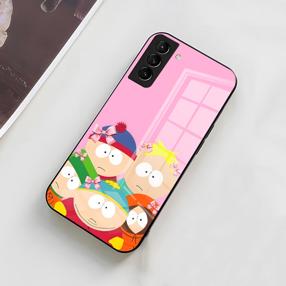 Funny S-South P-Park Phone Case For Samsung A56 A36 A26 A16 A15 A25 A35 A55 A14 A34 A24 A54 Glass Case