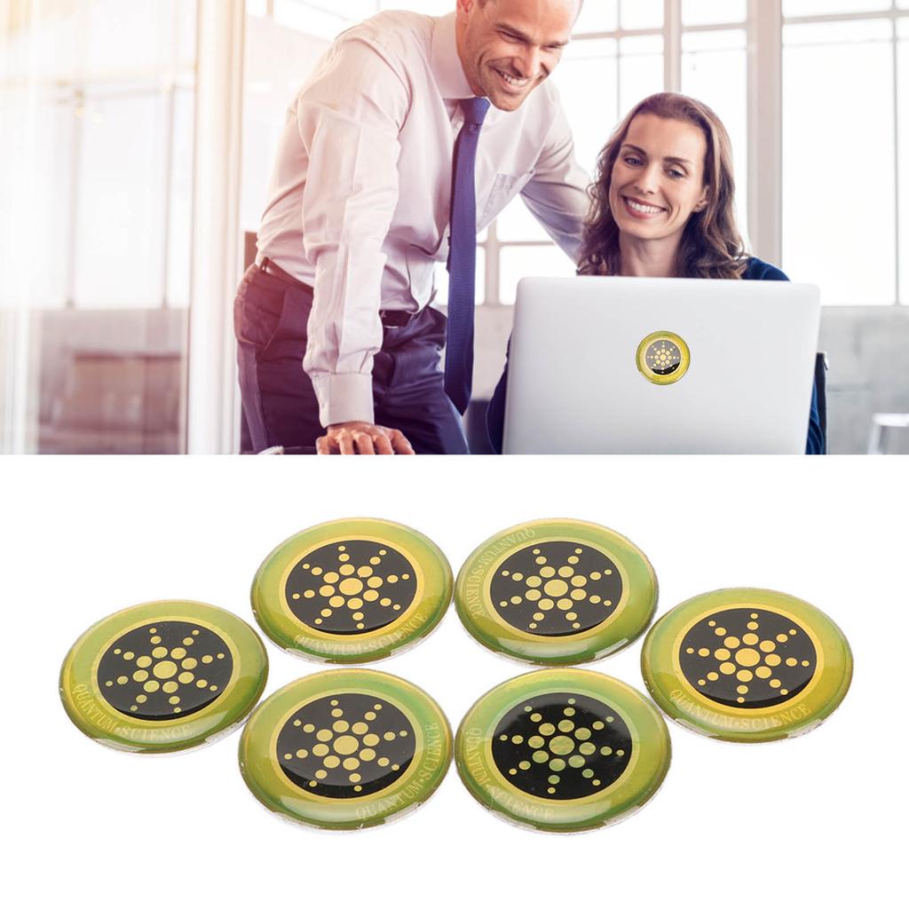 6pcs Cell Phone Stickers Self Adhesive Radiation Protection Stickers for Computers Phones 5G