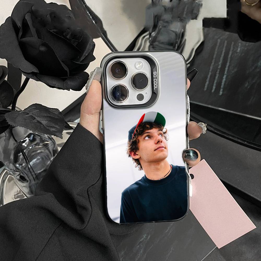 D-Kimi Cool A-Antonelli Handyhülle Für iPhone 17,16,15,14,13,12,Pro MAX Schwarz Matt Stoßfeste Hülle