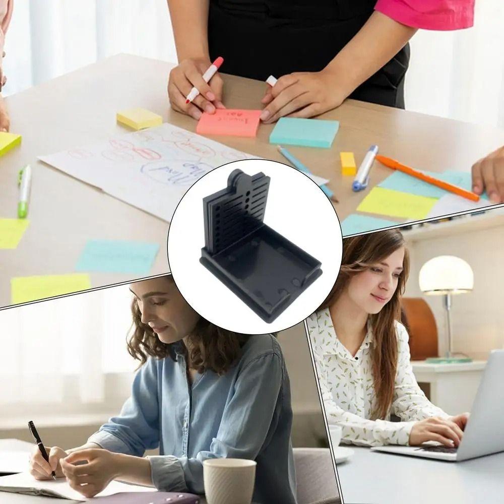 Multi Purpose Sticky Note Stencil with Template Notepad Dispenser Sticky Note Holder Set  Office