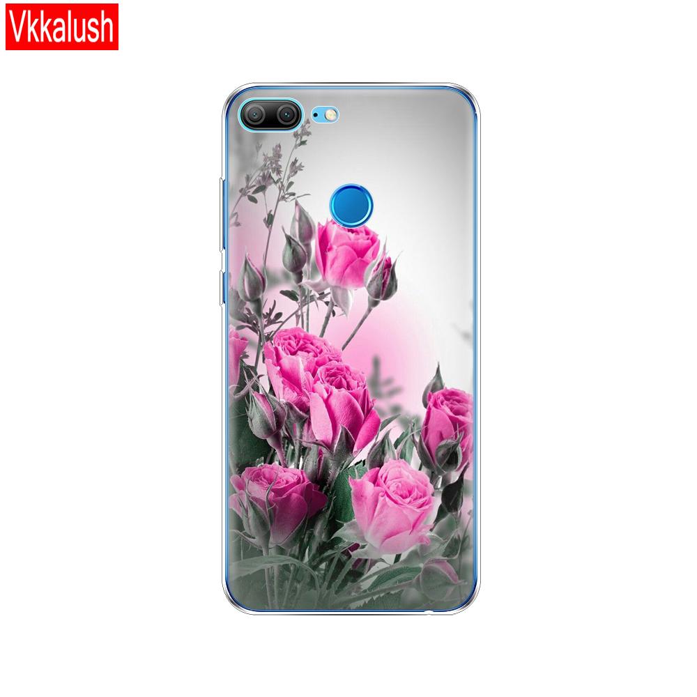 Hülle Handyhülle für Huawei Honor 9 Lite weiches TPU Silikon Rückseite 360 Vollschutz Druck transparent Coque Shell