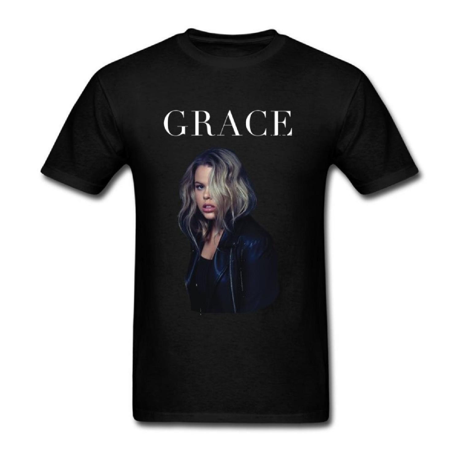MINNRI Men s Australian singer Grace T-shirt Black XXXL S