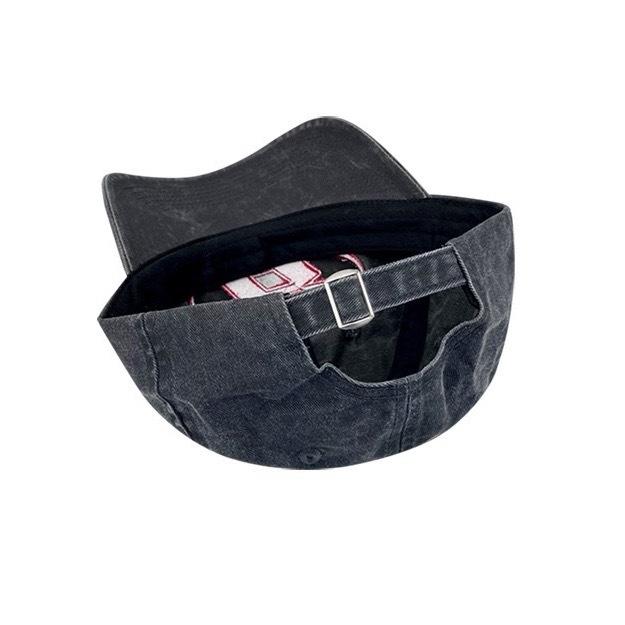 Korean Dark Style Niche Soft Top Baseball Cap Couple Street Fashion Brand Retro Washing Old Big Head Circumference Baseball Cap