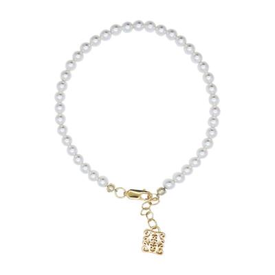 JewelCOUNTY Anagram Schneewittchen Perlenarmband[92.5Silber]