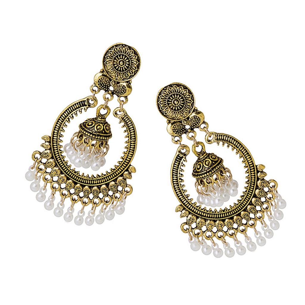 Elegant Handmade Pearls Tassels Earrings Pendant Earrings Women Ear Jewelry Perfect for Parties and Special Occasions