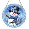 Vintage Metal Sign Blue Deer Merry Christmas Retro Tin Plate Wall Decor Home Holiday Gift 20 Cm