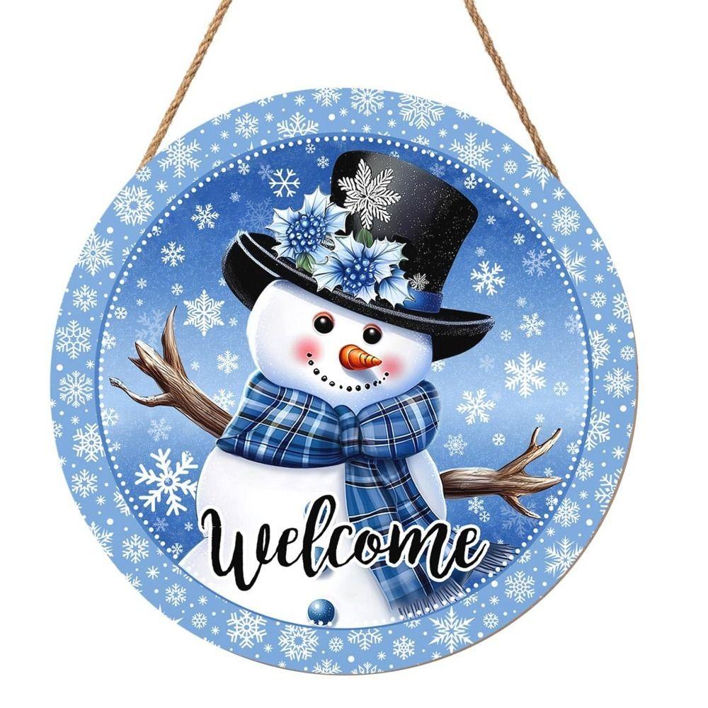 Vintage Metal Sign Blue Deer Merry Christmas Retro Tin Plate Wall Decor Home Holiday Gift 20 Cm