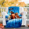 Ice Age Continental Drift printed throw blanket—lightweight,soft,warm;versatile blanket for all seasons—perfect as &air-conditioning throw,nap blanket