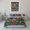 Cartoon Friends' Joyful Gathering Print Bedding Set 1 Duvet Cover 2 Pillowcases For Adult And Children Luxury Gift Full Size