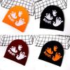 Pattern Ghost Festive Knitted Cap Halloween Fashion Hat Casual Breathable Gift