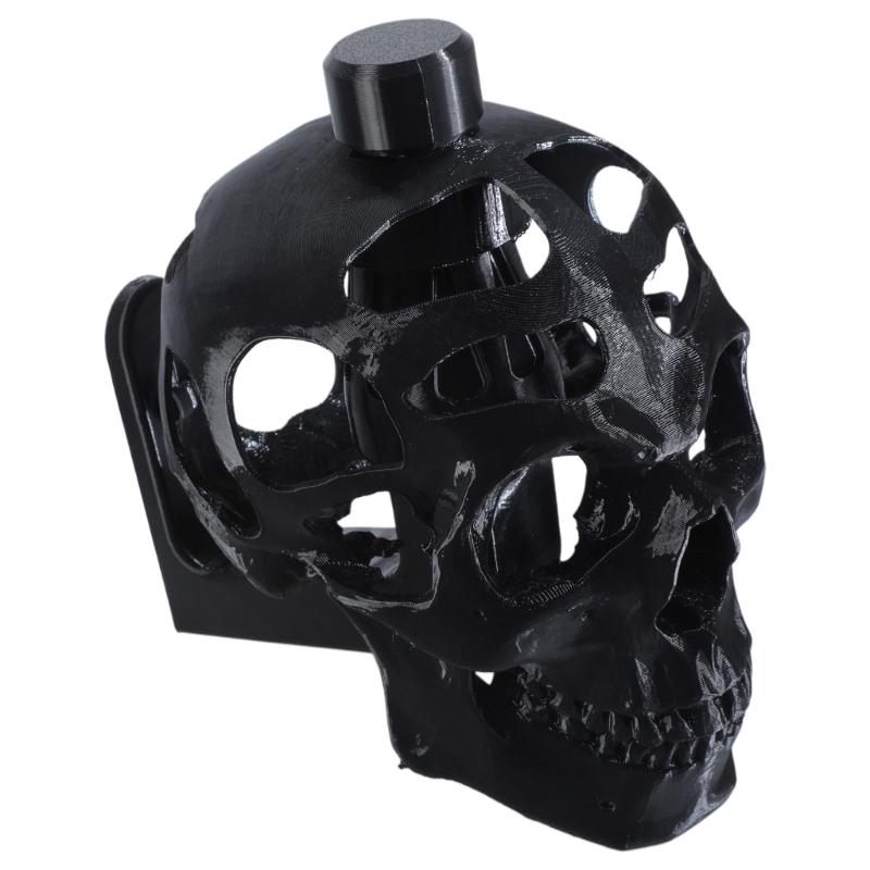Stojan na helmy 3D tvar lebky Stojan na helmy Halloweenová dekorace Stojan na vystavení Držák na helmy pro motorkáře Stojan