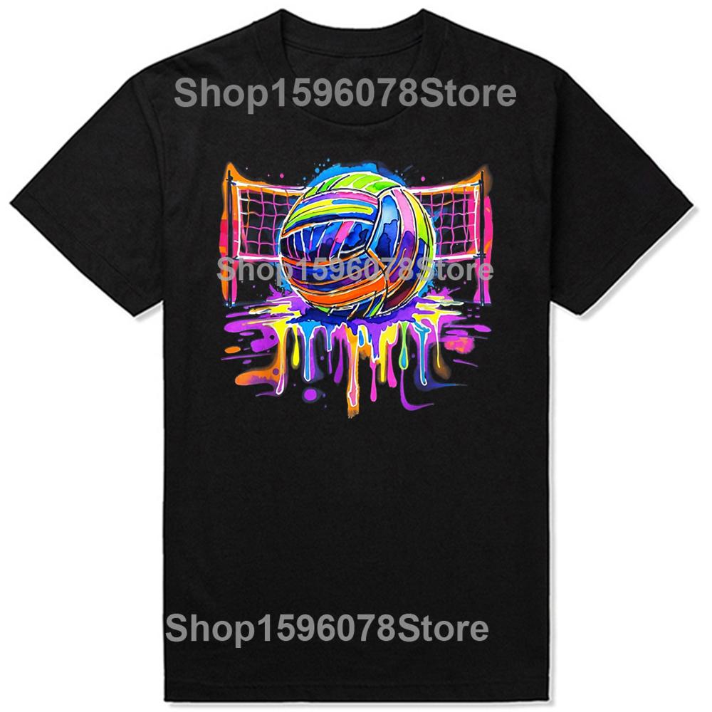 Funny Volleyball Game Day Sports Player 100% Cotton T-shirts Men Women Fashion Casual Tshirt Loose Oversized Streetwear T Shirt