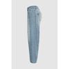 Damen Vintage Bananenhose Lockere Machete Hose Weite Beinhose Mittel Taille Gerade Jeans