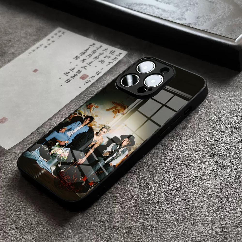 Music Palaye Royale Phone Case For IPhone 16 Pro Max 15 Plus 14 Pro 12 11 13 Mini X XR XS Max 8 7 Plus SE Glass Cover