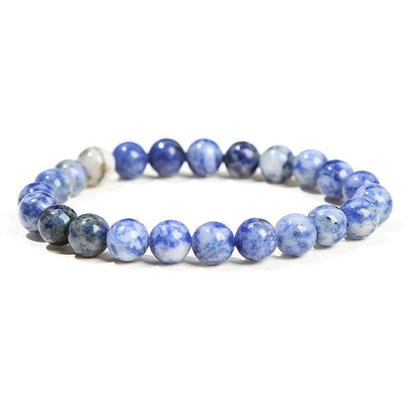 Natural Crystal Agate & Tiger Eye Stone Bracelet - Fashionable Round Beads for Men & Women