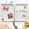 Afuly Photo Wedding Present Frame, 2-Sided, 2L, White, Stylish, Vertical, Wall-Mounted, Wedding, Gift, Anniversary, Birthday, Present, Valentine's