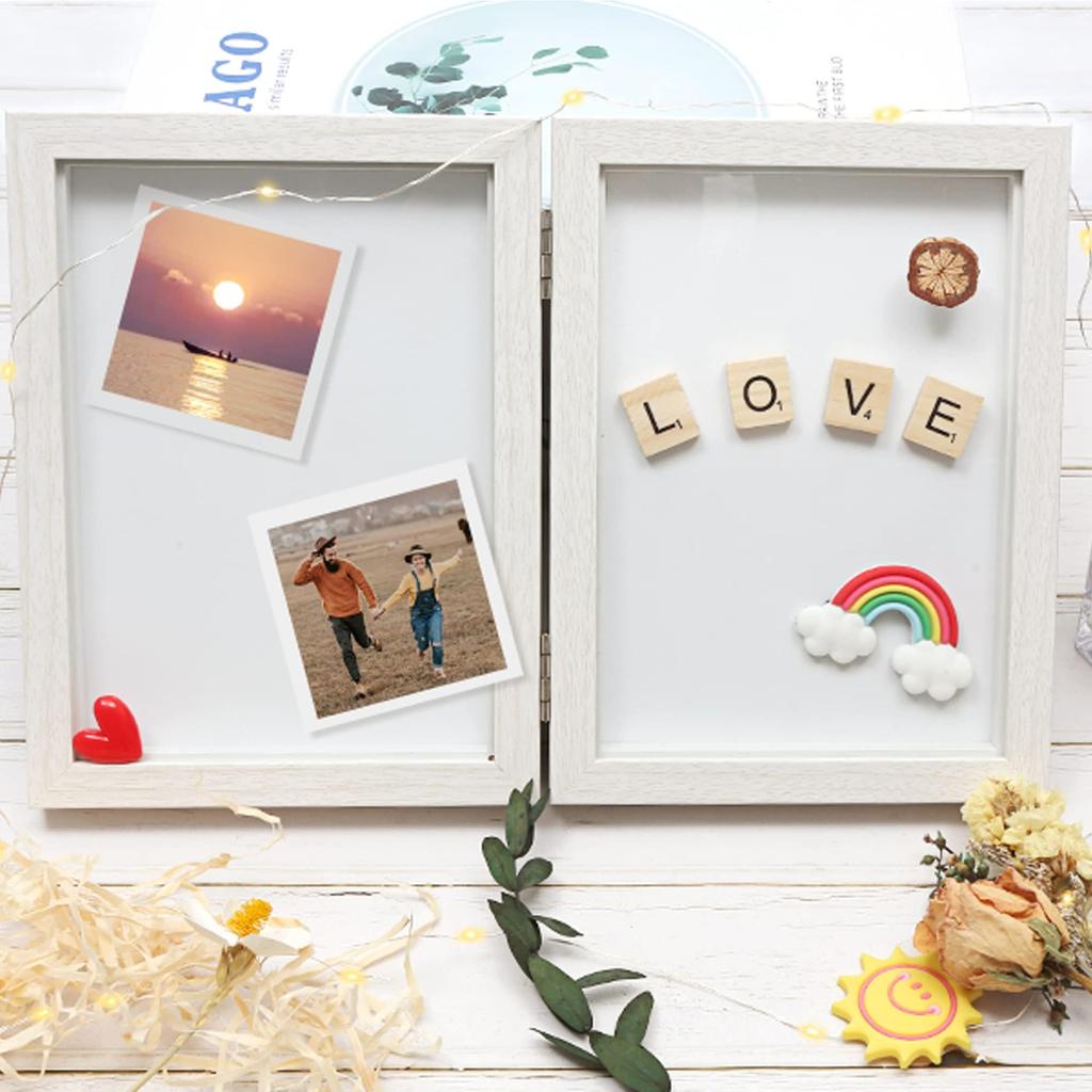 Afuly Photo Wedding Present Frame, 2-Sided, 2L, White, Stylish, Vertical, Wall-Mounted, Wedding, Gift, Anniversary, Birthday, Present, Valentine's