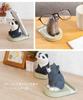 Amplimle Smartphone and Glasses Stand Wooden Desk Organizer Natural Wood Cat Nekko Fika Hachiware