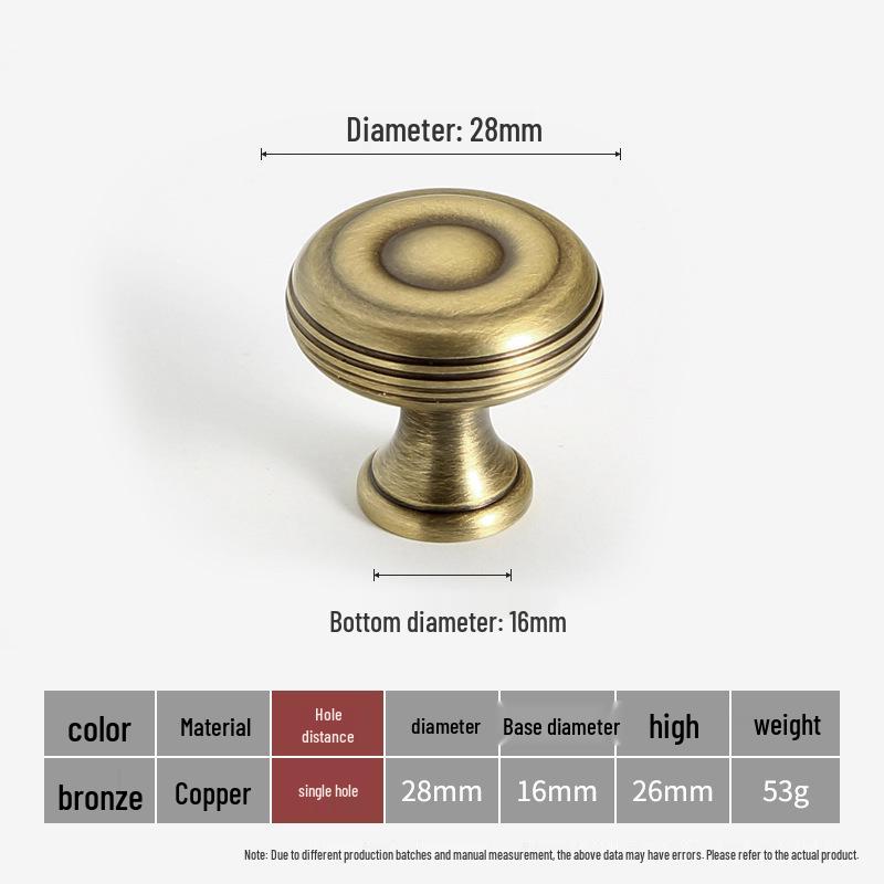 American Brass Retro Wardrobe Handle In Antique Bronze for Cabinets and Drawers