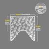 Finished Lace Woven Butterfly Flower Door Curtain Door Frame Curtain Head Small Window Short Curtain Small Curtain