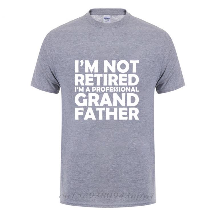 Im Not Retired Im A Professional Grandpa Cotton TShirt T Shirt Fathers Day Present Funny Birthday Gift For Grandfather