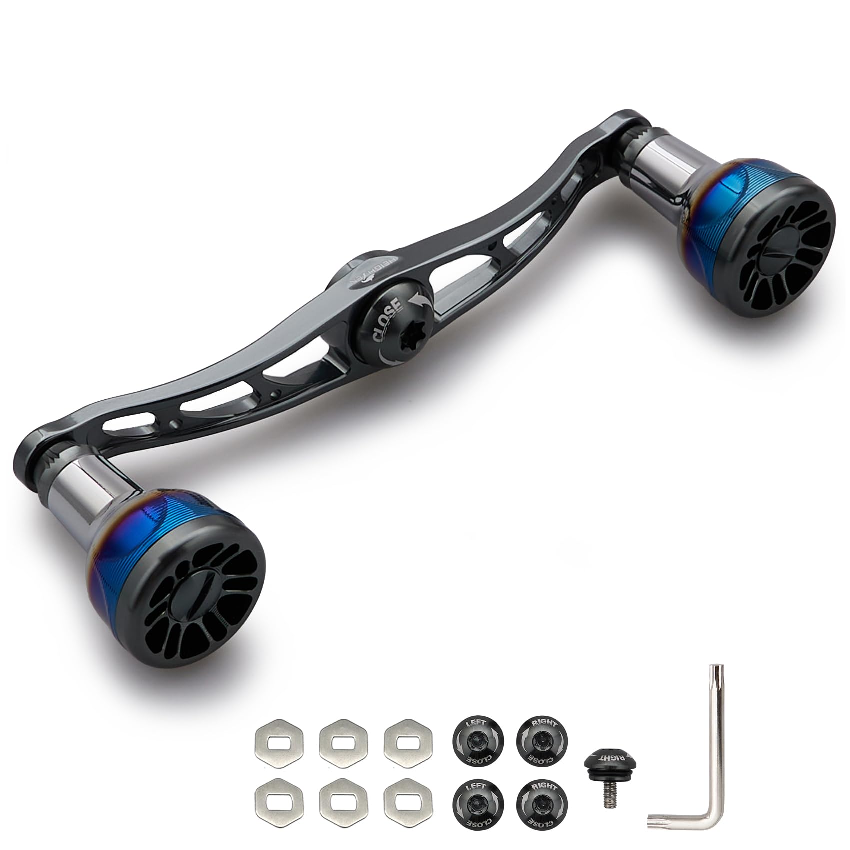 

Рукоятка катушки HEIGHTEN Авиационный алюминий Shimano Daiwa Abu Garcia Универсальная серия Engn V2.0 105/115 мм (Темно-серый, V2.0-115мм) (1082)