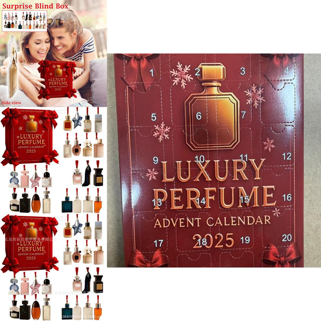Perfume Christmas Advent Calendar With Acrylic Hangings For Holiday Gifts And Celebrations