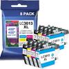 LC401XL Ink Cartridges for Brother Printer High Yield Replacement for Brother LC401 XL Ink Cartridges Work with MFC-J1010DW MFC-J1012DW MFC-J1170DW