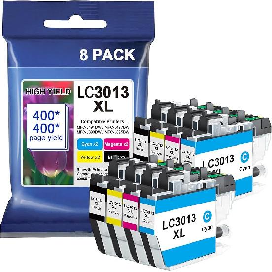 LC401XL Ink Cartridges for Brother Printer High Yield Replacement for Brother LC401 XL Ink Cartridges Work with MFC-J1010DW MFC-J1012DW MFC-J1170DW