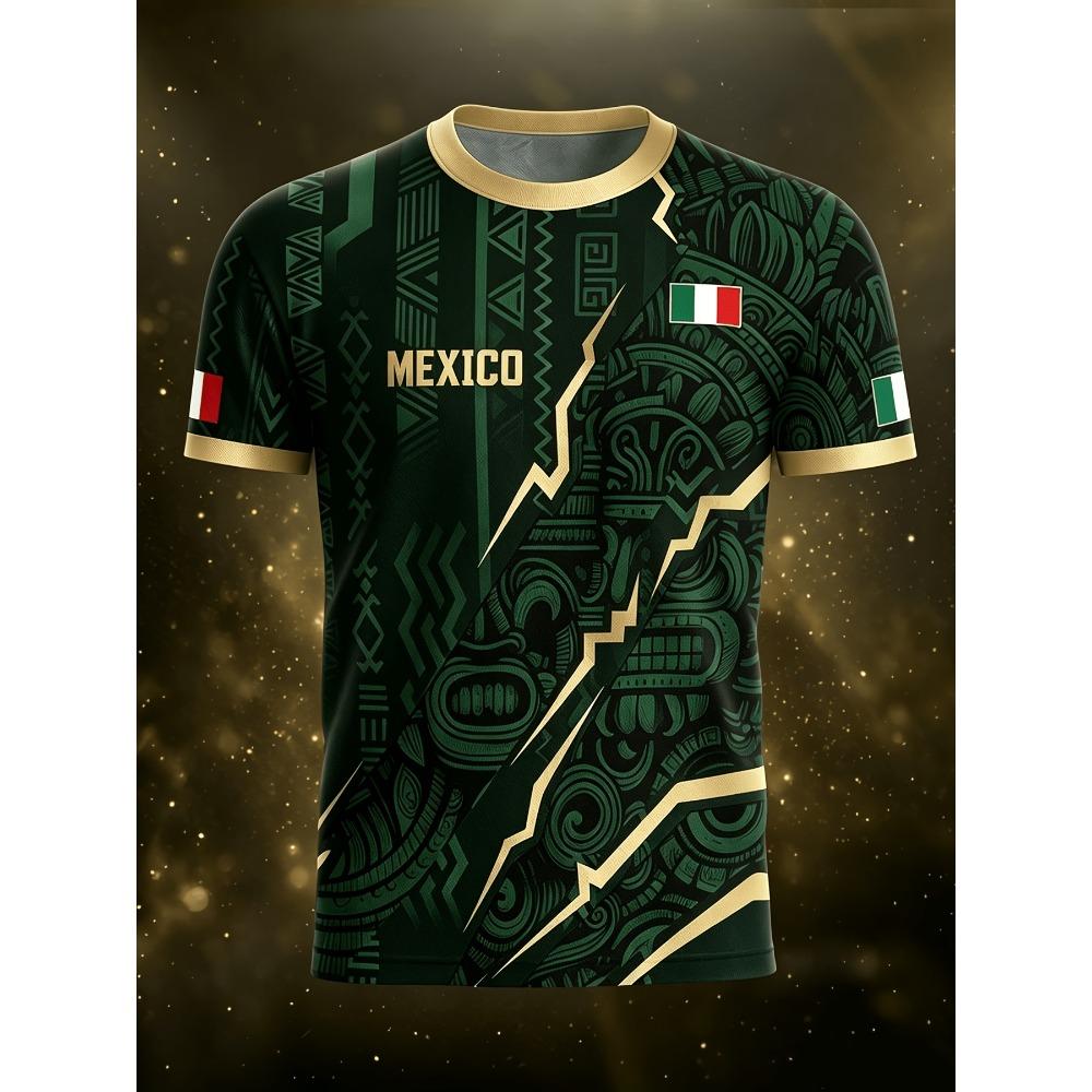 2026 Mexican Style Football Jerseys Short Sleeves & Comfortable Breathable Crew Neck Sports