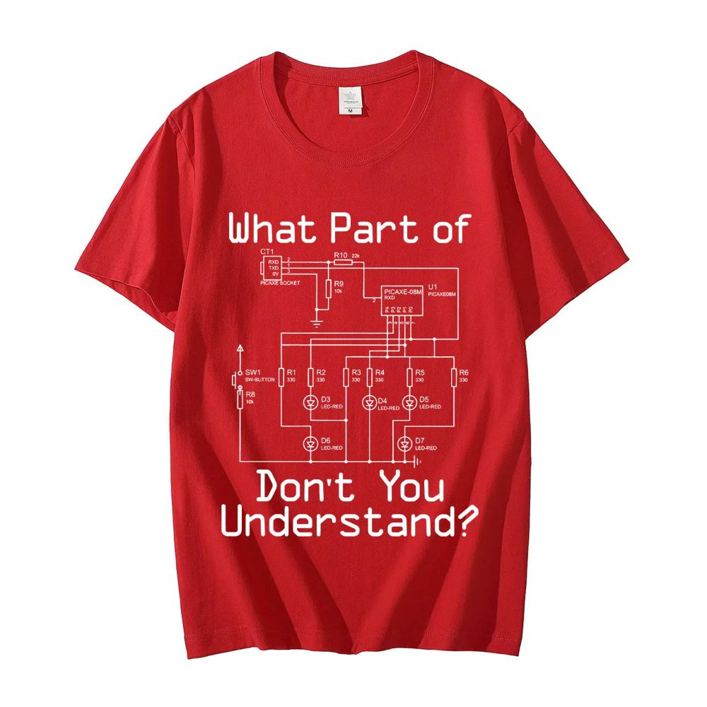 Herren Lustige Elektriker T-Shirts Schaltplan Ehemann Papa Geschenk T-Shirt Mode Lässig Kurzarm Damen T-Shirts