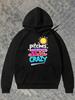 S Retro Baseball Pitching Motion Hoodie - Slim-Fit Black Hooded Sweatshirt with Pitches Bebe Crazy Graphic Print Long Sleeve Casua