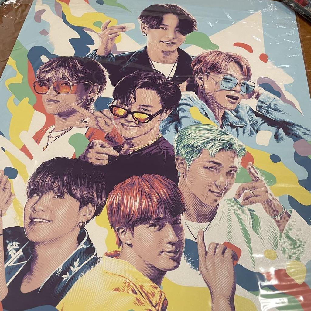[USED] BTS K-POP Dynamite Bangtan Poster Korea