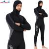 Herren 3mm Neopren-Neoprenanzug mit Haube Kaltwasser Tauchen Surfen Schnorcheln Winterschwimmen