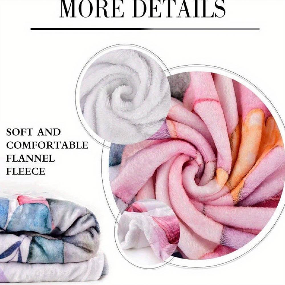 Multiple Sizes Astronaut Floating In Space Print Blanket Flannel Material Soft Warm for All Seasons Home Outdoor Camping Picnics