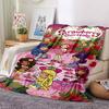 1Pc Strawberry Shortcake Party Blanket For Couch Bed Plush Cozy Fuzzy Blanket Super Soft Warm Blankets For Fall And Winter 0918252