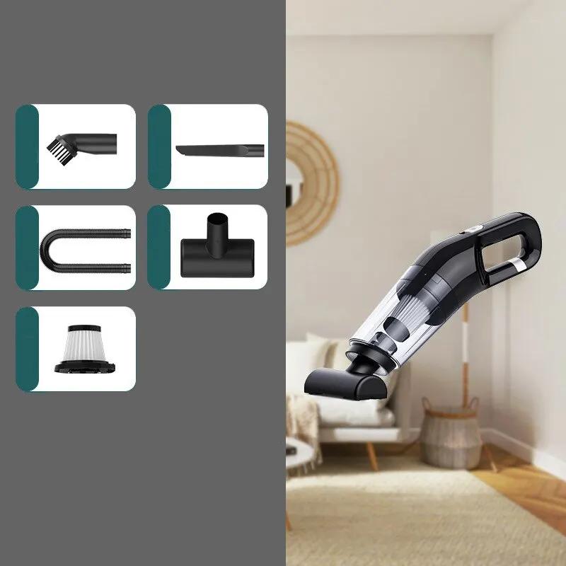 Bezdrátový vysavač do auta pro domácnost ruční s vysokým sacím výkonem mini přenosné vysavače s vestavěnou baterií