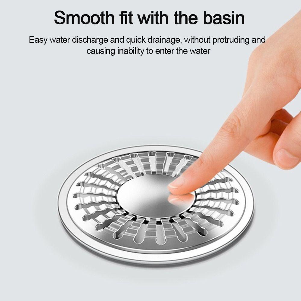 Plastic Floor Drain Filter Mesh Anti-clog Anti-odor Pop Up Drain Filter Multifunctional Sealing Cover Sink Strainer