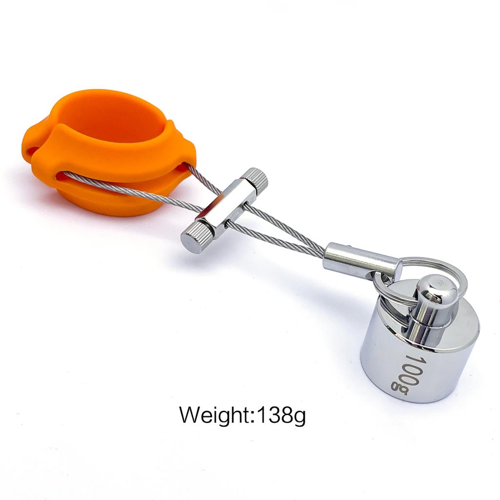 Adjustable Weight Stainless Steel Penis Trainer Penile Training Device Male Genital Exerciser Phallic Training Adult Sex Toys