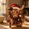 Vánoční patchwork látka DIY Decor Kit Sada, Santa Sněhulák Strom Řemeslné sady pro domov Vintage sváteční šití pro dospělé, Projekty v ručně vyráběném stylu