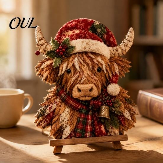 Vánoční patchwork látka DIY Decor Kit Sada, Santa Sněhulák Strom Řemeslné sady pro domov Vintage sváteční šití pro dospělé, Projekty v ručně vyráběném stylu