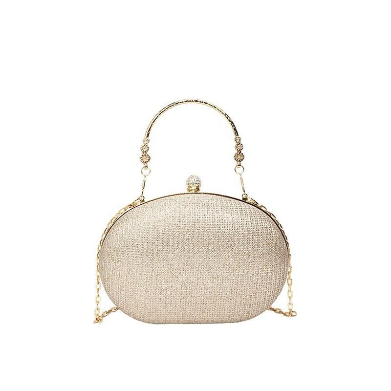 Borsa a Mano a Conchiglia in PVC per Donna con Tracolla a Catena Piccola Borsa da Sera per Uso Quotidiano