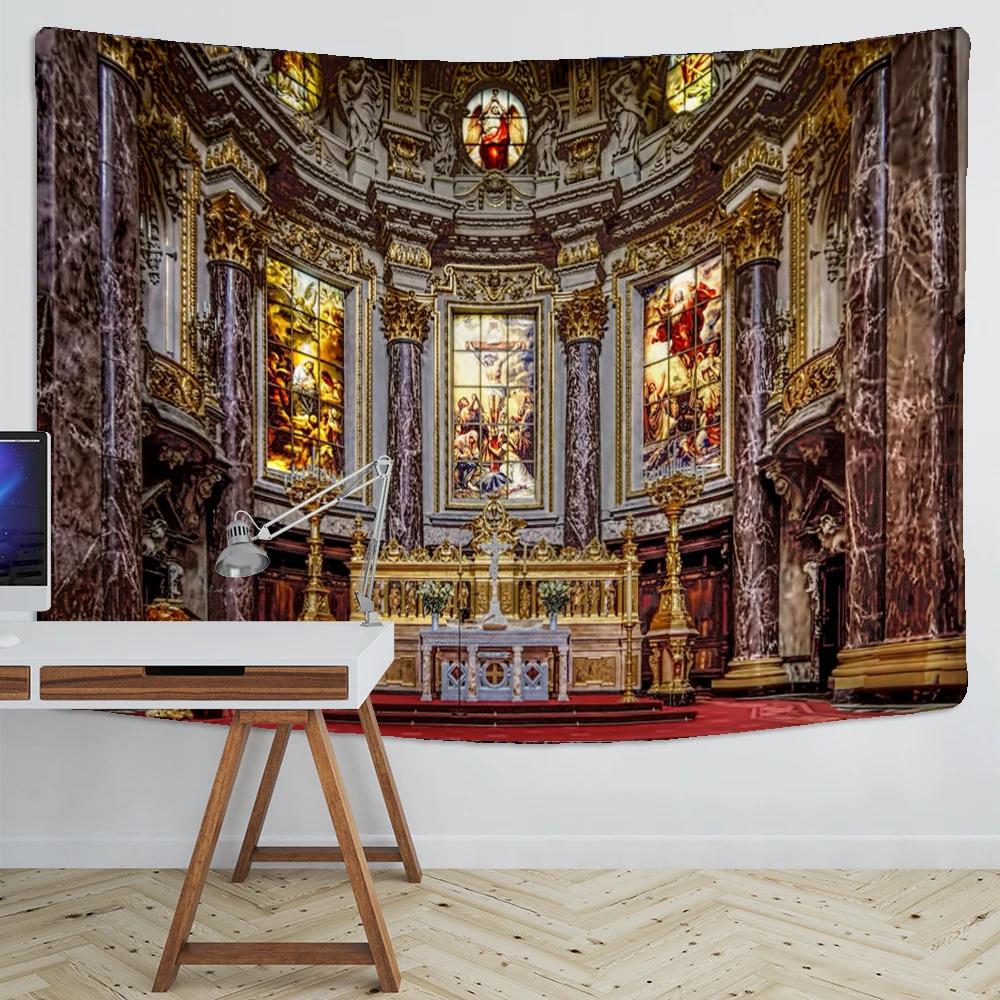 

Европейская Вера Христианство Классический Бог Иисус Христос Гобелен Настенный Покрывало Домашний Декор Христианские Товары 74x94cm(29x37in)