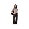Calvin Klein Casual Comfortable Striped Short Sleeve Sweater Women Sweater 44C344G-YAS