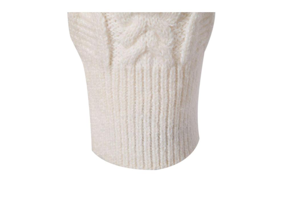 2025 Men's Plus Size Round Neck Jacquard Knit Sweater - Autumn/Winter Fashion