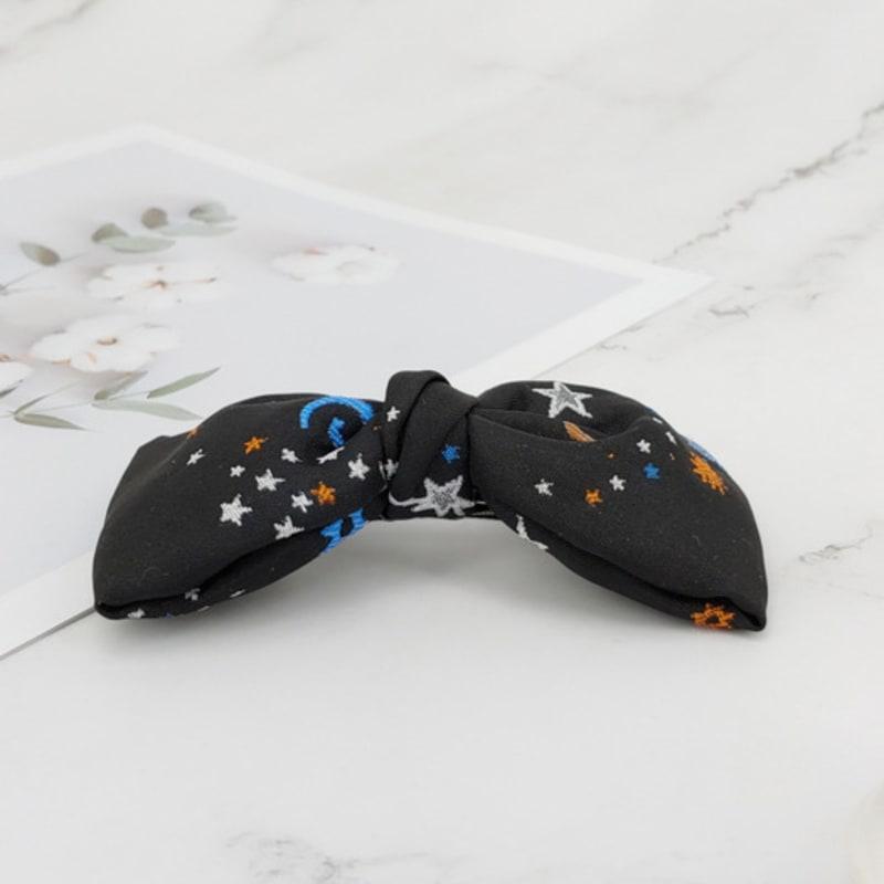 MAIA Milky Way Star Jacquard Hair Ribbon Pin - Blue